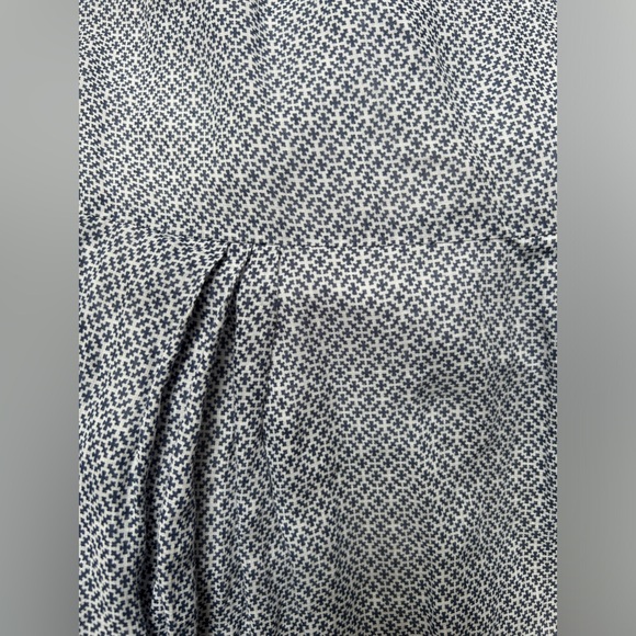 MaxMara Weekend Blue & White Patterned Cotton A-line Dress - Picture 10 of 10